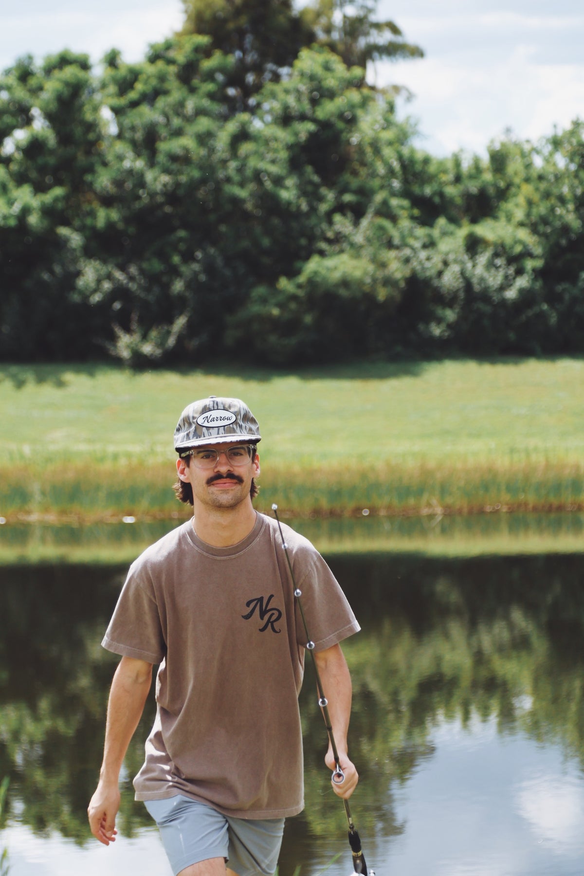 Narrow Patch Hat Camo